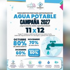 Pago de agua en Xochitepec: Lanzan descuentos de hasta 80%