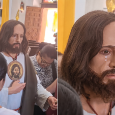 Reviven video de figura de San Judas Tadeo llorando en iglesia