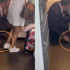 VIDEO: Sobrecargo graba por debajo de la falda de una pasajera