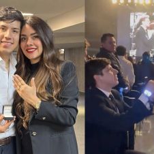 VIDEO: Pide matrimonio joven a su novia durante el concierto de Luis Miguel