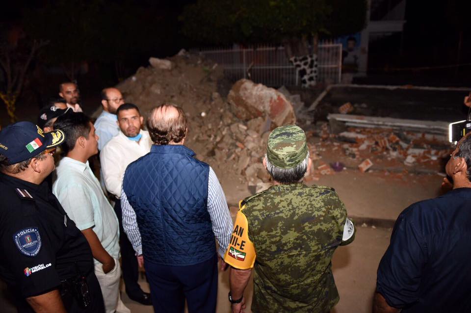 Supervisan daños en haciendas, iglesias y escuelas de Jojutla, Morelos