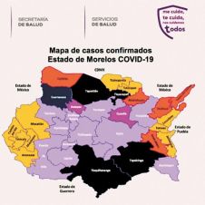 Bajo. Son diez municipios de Morelos  los que se encuentran aún por abajo de la línea de 25 casos positivos de COVID-19.