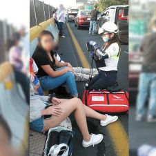 Choque múltiple en la autopista México Cuernavaca deja 3 heridos