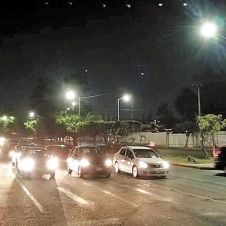 Iluminan entrada oriente de Cuernavaca