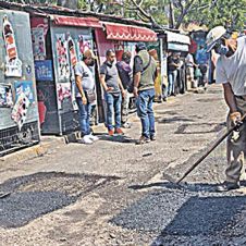 Mantienen bacheo en Cuernavaca