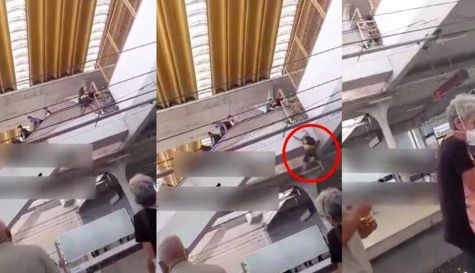 (VIDEO) Hombre de la tercera edad muere al caer de escaleras eléctricas