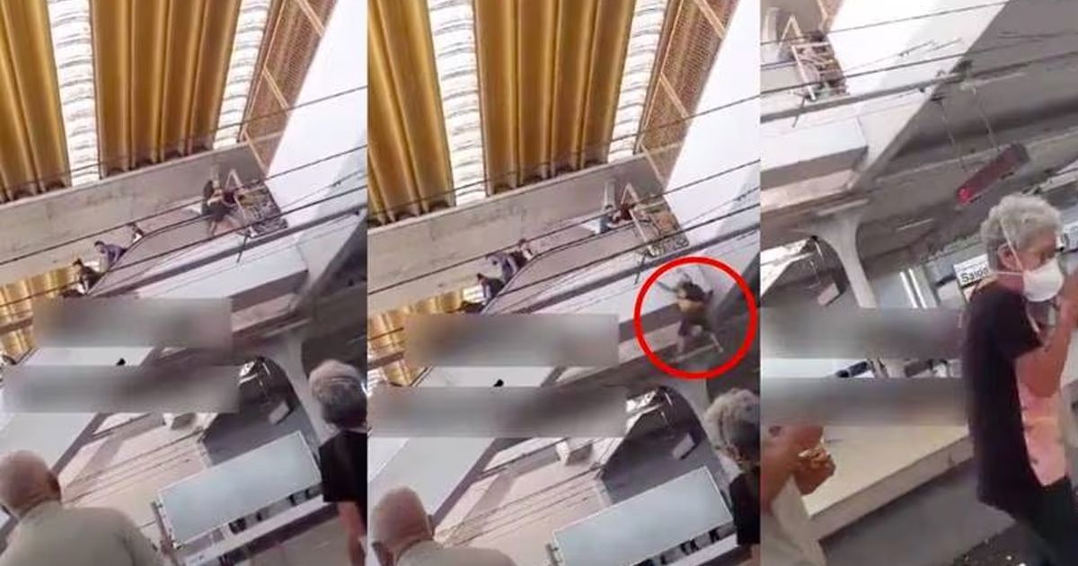 (VIDEO) Hombre de la tercera edad muere al caer de escaleras eléctricas