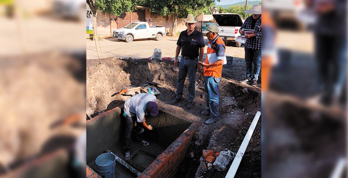 Avanzan obras de agua potable en municipios dañados por el sismo