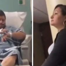 VIDEO: Mujer descubre a la amante de su esposo cuidándolo en la cama del hospital