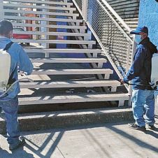 Desinfectan lugares muy transitados de Morelos